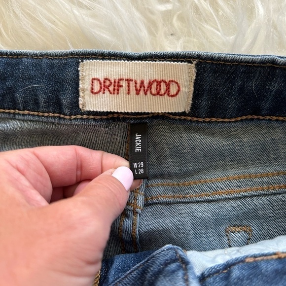 Driftwood Jackie High Rise Skinny Embroidered Jeans - Picture 4 of 7